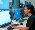 Photo of monitoring area in the Sleep Disorders Center